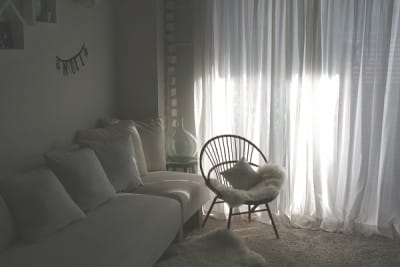 ギャザーカーテンのある暮らし