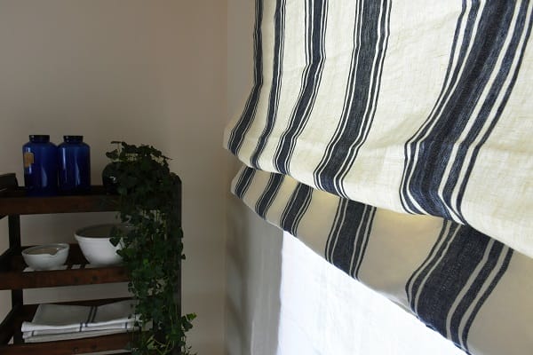 リトアニア製リネン生地|Lina Marine 3 (カーテン用)