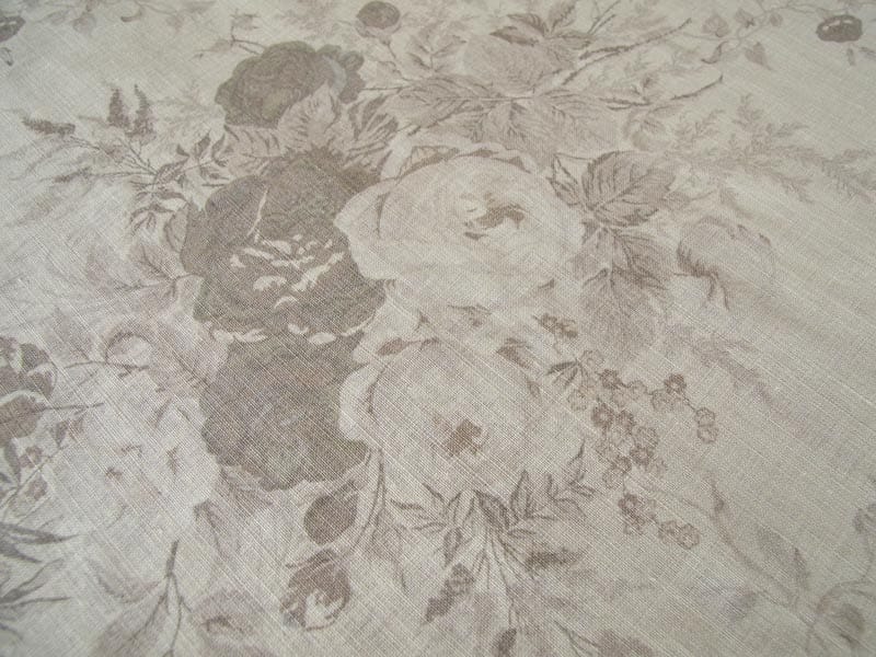 Linen Flower【Kate Forman Roses Gray / ローゼスグレイ】 ( カーテン )