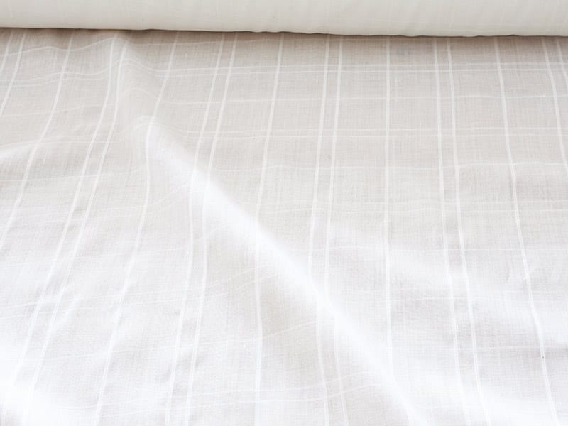 Linen Muslin 【 Muslin Half Linen Double Check / ダブルチェック 】 ( カーテン )