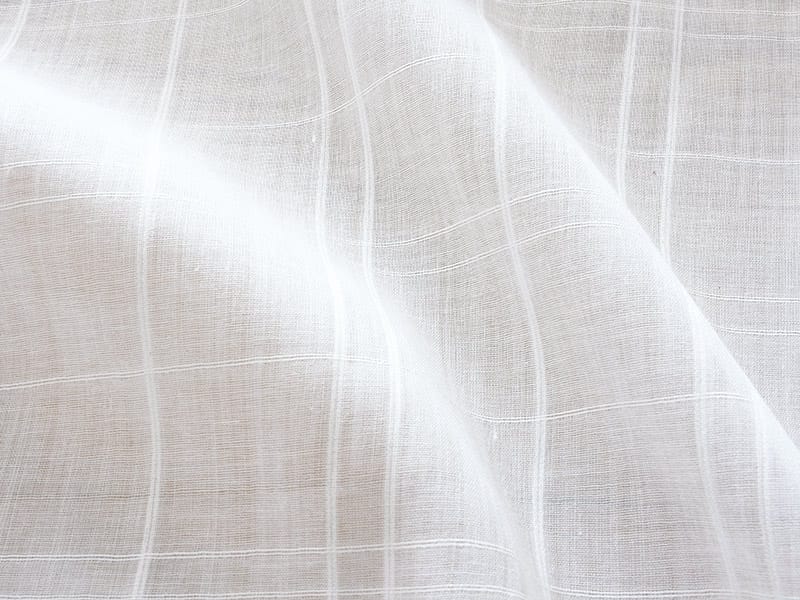 Linen Muslin 【 Muslin Half Linen Double Check / ダブルチェック 】 ( カーテン )