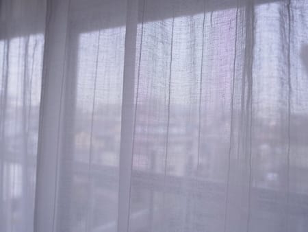 ストライプリネン レースカ