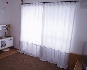 #038 バイカラーのさわやかリネンカーテン