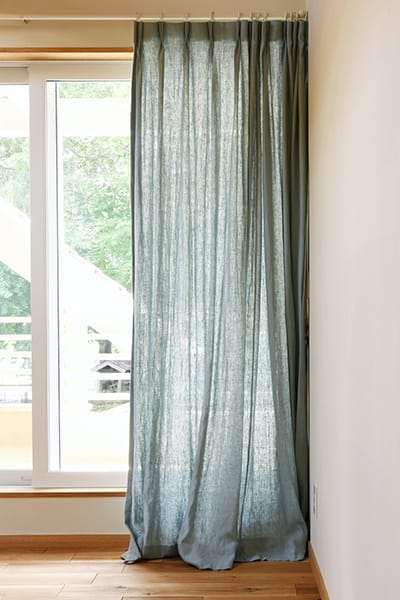 ご相談中ஐ⋆*フランスアンティークモノグラム入り・ナチュラルリネンカーテン I-15-french-antique-fabric-
