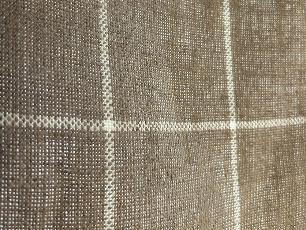 Linen Checks Naturals【Naturals No.33 】(ソファ/カーテン )