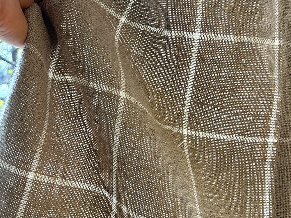Linen Checks Naturals【Naturals No.33 】(ソファ/カーテン )