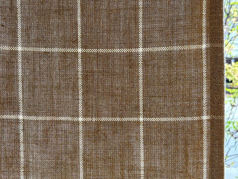 Linen Checks Naturals【Naturals No.33 】(ソファ/カーテン )
