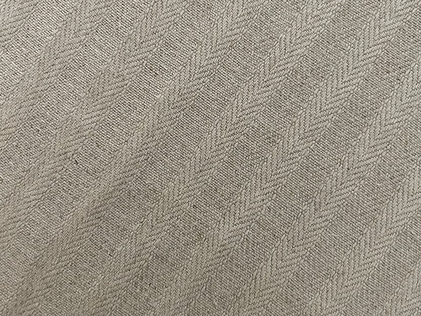 リトアニア製リネン生地 ｜Lina Herringbone Natural (カーテン用 )