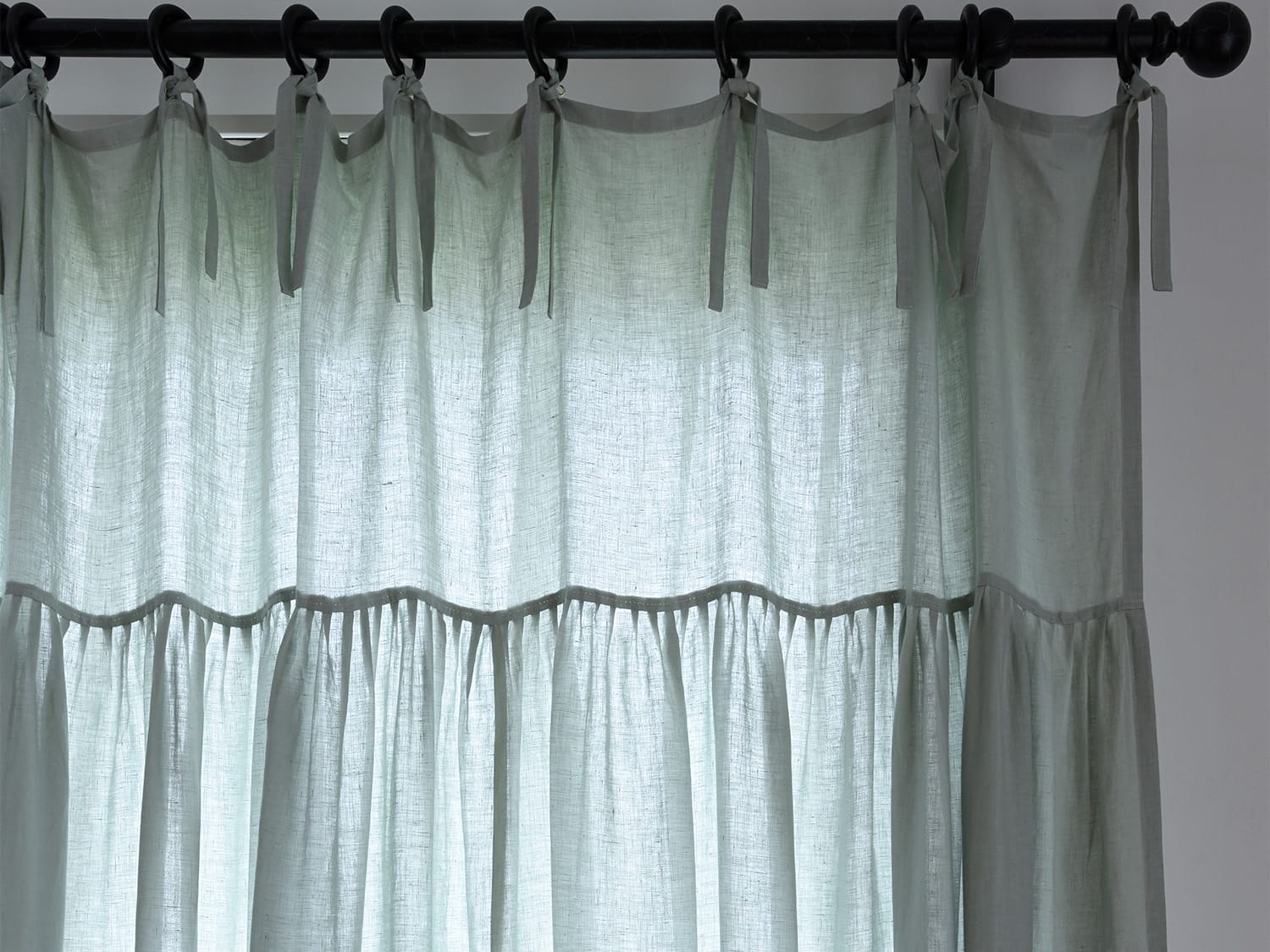 ベルギー製リネン生地｜Naturals Mint/ナチュラルズ ミント (カーテン用)