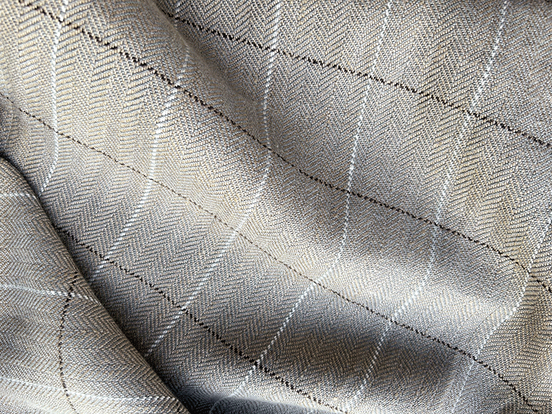 Linen Checks Naturals【Naturals Windowpane Brown/ウィンドウパンブラウン】(ソファ/カーテン)