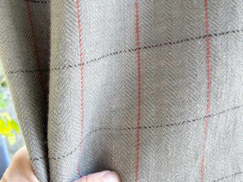Linen Checks Naturals【Naturals Windowpane Gray/ウィンドウパングレイ】(ソファ/カーテン)