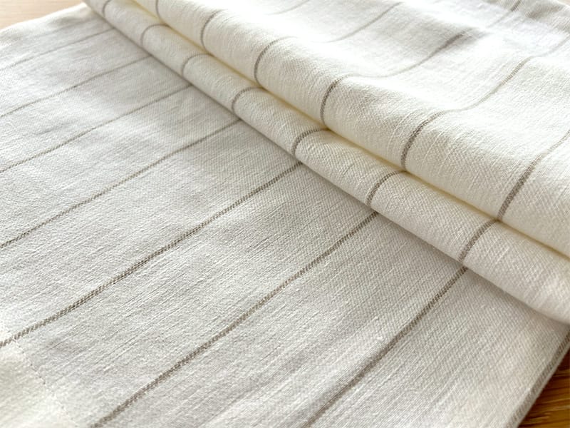 ベルギー製リネン生地｜Naturals Q357 Striped( ソファ / カーテン用 )