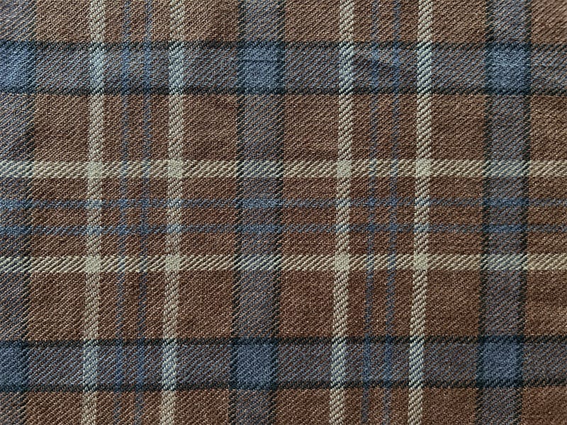 ベルギー製リネン生地|Naturals Plaid Moca/プレイド モカ (ソファ/カーテン用 )